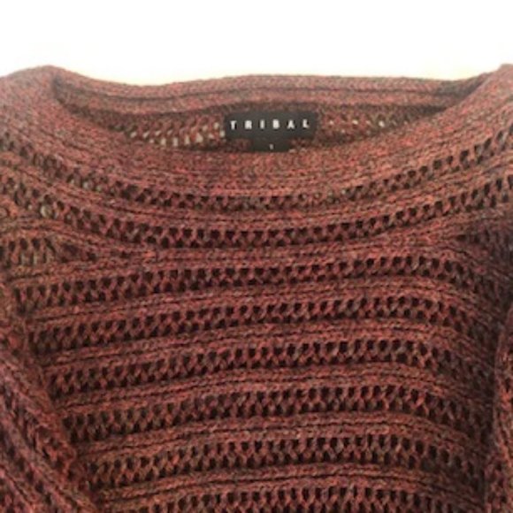Tribal Open Knit Sweater, Small - Picture 5 of 7